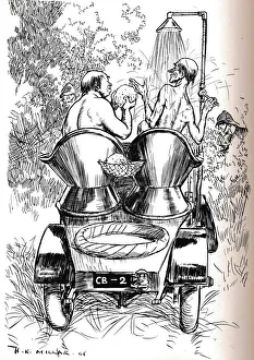 Shower Collection: Hot-Weather Hints for Motorists, 1906. Artist: Harold Robert Millar