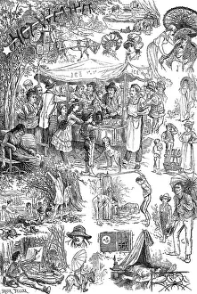 Serpentine Prints: Hot weather sketches, 1881. Creator: Frank Feller