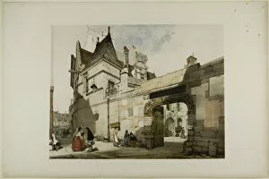 Arched Collection: Hotel Cluny, Paris, 1839. Creator: Thomas Shotter Boys