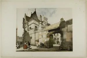 Sorbonne Prints: Hotel Cluny, Paris, 1839. Creator: Thomas Shotter Boys