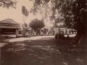 Lawn Gallery: Hotel des Indes, Batavia, 1860s-70s. Creator: Unknown