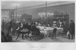 Service Industry Prints: Hotel des Princes. (Table D Hote), c1843. Artist: Lumb Stocks