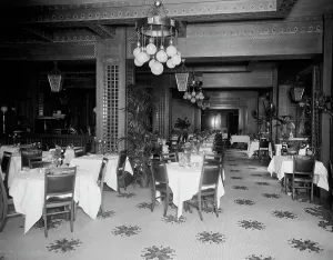 Dining Chair Prints: Hotel Griswold cafe, Detroit, Mich. between 1910 and 1920. Creator: Unknown