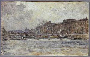 6th Arrondissement Prints: Hotel de la Monnaie and the Pont-Neuf, 1901. Creator: Frederic Houbron