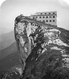 Isolated Gallery: Hotel on the top of Mount Schafberg, Salzkammergut, Austria, c1900s.Artist: Wurthle & Sons