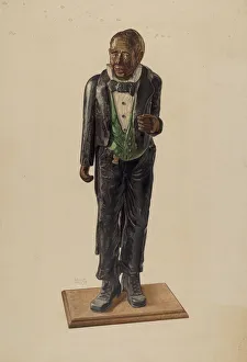 Attentive Prints: Hotel Porter Figure, 1939. Creator: Alvin M Gully