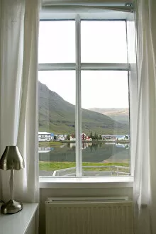 Curtains Collection: Hotel Room, Iceland. Creator: Tom Artin