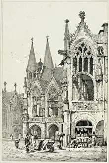 Hotel de Ville, Brunswick, 1833. Creator: Samuel Prout