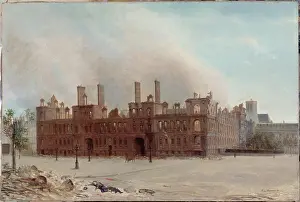 Aftermath Prints: The Hotel de Ville after the fire of 1871