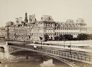 Baldus Prints: Hotel de Ville, Paris, between 1849 and 1864. Creator: Edouard Baldus