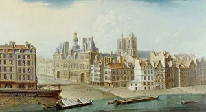 Place De La Greve Prints: Hotel de Ville and Place de Greve (current Place de l'Hotel de Ville)