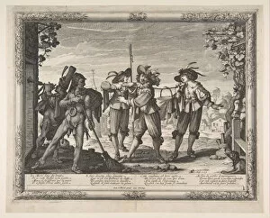 The Hotpot Carried to the Newlyweds; or The Racket, ca. 1633. Creator: Abraham Bosse