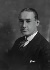 Slicked Back Prints: Houk, R.L. Jr. Mr. portrait photograph, 1916. Creator: Arnold Genthe