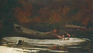 Images Dated 8th April 2021: Hound and Hunter, 1892. Creator: Winslow Homer