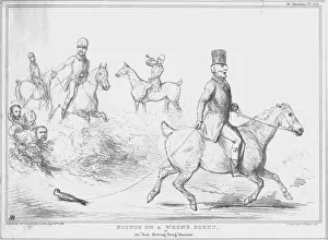 Ducote Collection: Hounds on a Wrong Scent, or the Red Herring Drag illustrated, 1836. Creator: John Doyle