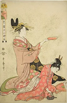 Utamaro Prints: Hour of the Boar (I no koku), from the series Twelve Hours in Yoshiwara (Seiro)