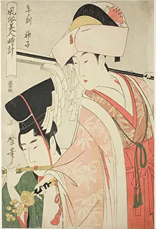 Noon Prints: Hour of the Horse [12 am], Shrine Maiden (Uma no koku)