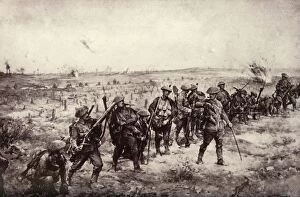 The Hour Has Struck. British First Line of Attack in the Great Push, 1917