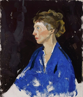 Blanche Prints: Two Hour Study of Head (Blanche Stillson), about 1920s. Creator: Charles Webster Hawthorne