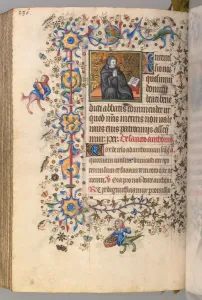 Hours of Charles the Noble, King of Navarre (1361-1425), fol. 287vr, St. Benoit, c