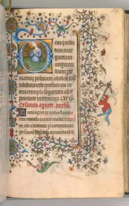 Hours of Charles the Noble, King of Navarre (1361-1425), fol. 299a, St. Margaret, c