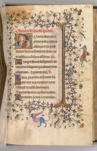 Hours of Charles the Noble, King of Navarre (1361-1425), fol. 307r, Bust of Christ, c