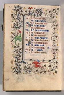 Hours of Charles the Noble, King of Navarre (1361-1425): fol. 11v, November, c. 1405