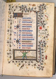 Hours of Charles the Noble, King of Navarre (1361-1425): fol. 3r, March, c. 1405. Creator
