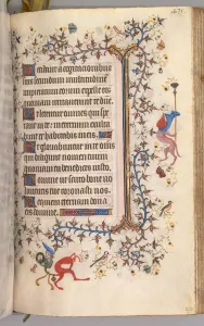 Hours of Charles the Noble, King of Navarre (1361-1425): fol. 212r, Text, c. 1405