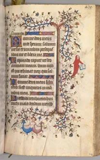 Hours of Charles the Noble, King of Navarre (1361-1425): fol. 214r, Text, c. 1405