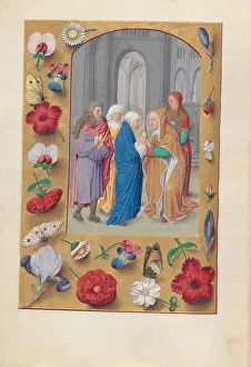 Hours of Queen Isabella the Catholic, Queen of Spain: Fol. 141v, Presentation in the Temple, c1500