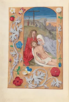 Hours of Queen Isabella the Catholic, Queen of Spain: Fol. 260v, Lamentation, c. 1500