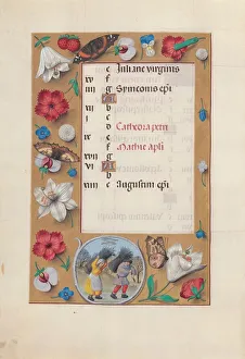 Hours of Queen Isabella the Catholic, Queen of Spain: Fol. 3v, February, c. 1500. Creator