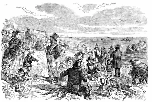 Eight Hours at the Sea-Side - drawn by John Leech, 1856. Creator: Unknown