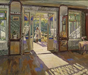 In a house, 1913. Artist: Vinogradov, Sergei Arsenyevich (1869-1938)