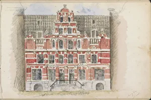 Renaissance Revival Prints: House Bartolotti at the Herengracht 170-172, 1862. Creator: Isaac Gosschalk