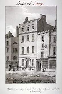 John Chessell Prints: House in Blackman Street, Southwark, London, 1827. Artist: John Chessell Buckler