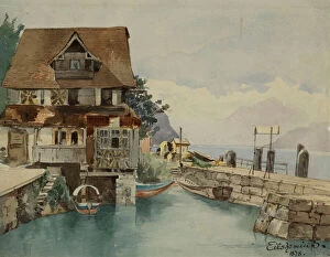 House On Canal, 1878. Creator: Louis Michel Eilshemius