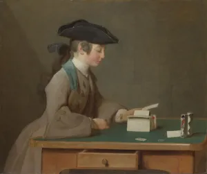 Rest Gallery: The House of Cards, c. 1736. Artist: Chardin, Jean-Baptiste Simeon (1699-1779)