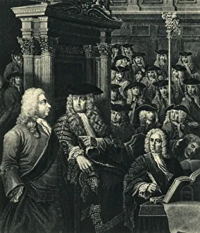 Tricorn Prints: The House of Commons in the Eighteenth Century, 1730, (1947). Creator: Unknown