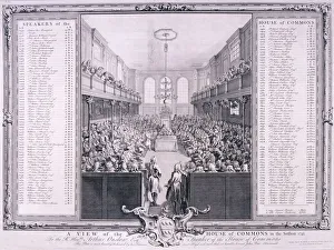 House of Commons, Palace of Westminster, London, 1785
