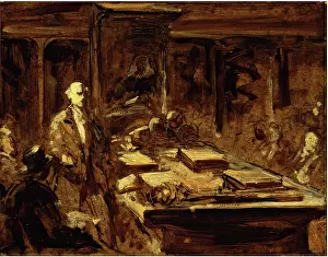Discussion Prints: House of Commons-Study for At The House of Commons