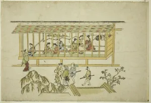 Prostitution Prints: A House of Courtesans, from the series The Appearance of Yoshiwara, c