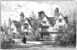 Wing Gallery: The house of Dr John Hall, Statford-upon-Avon, Warwickshire, 1885.Artist: Edward Hull