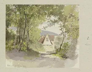 Bavaria Prints: House in Falkenstein, 1877. Creator: Carl Theodor Reiffenstein