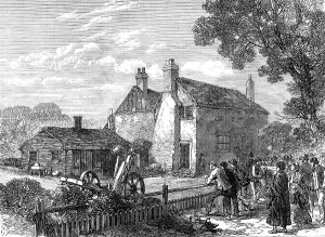 Smithy Prints: House of the family murdered at Denham, near Uxbridge, 1870. Creator: Unknown