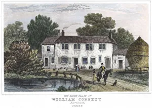 Radicalism Prints: The house at Farnham, Kent, in which William Cobbett was born, 1763 (1834)