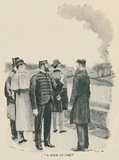 Dr Watson Gallery: A House On Fire?, 1892. Artist: Sidney E Paget