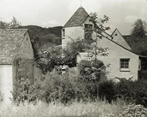 House at the French Village, Highland Avenue, Hollywood, California, 1923. Creator: Frances Benjamin Johnston. House at the French Village, Highland Avenue, Hollywood, California, 1923. Creator: Frances Benjamin Johnston