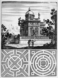 House and garden design, 1664. Artist: Georg Andreas Bockler